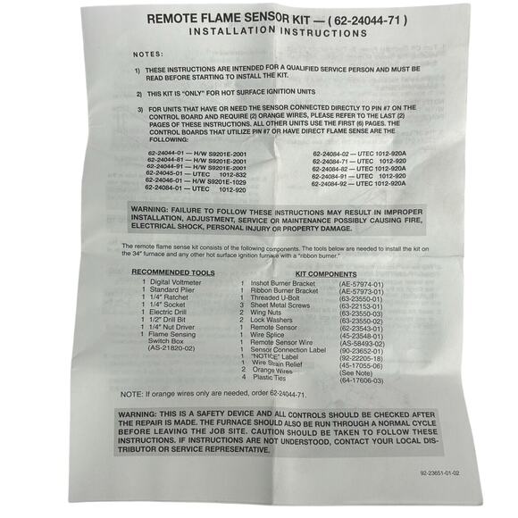 Rheem 62-24164-01 Direct Spark Ignitor, 35" Lead Wire - Picture 4 of 5